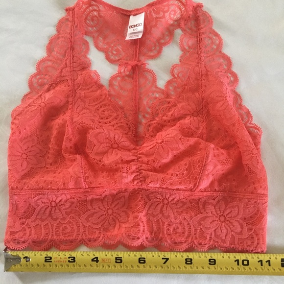 💎 BONGO Lace bralette size small, color orange - Picture 5 of 7